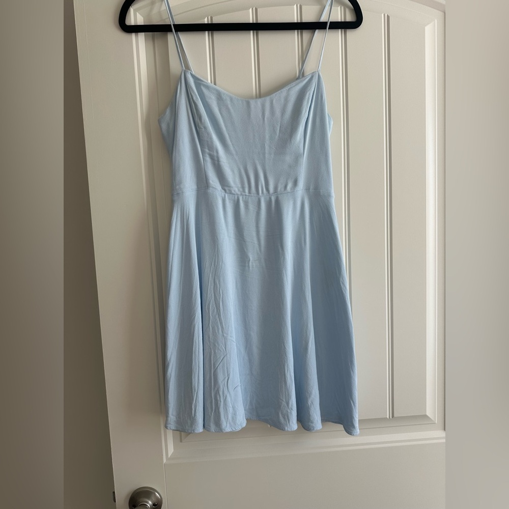 Aritzia Sunday Best Light Blue Mini Dress